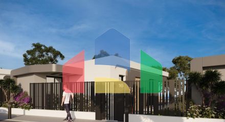 Newly built villas with sea views