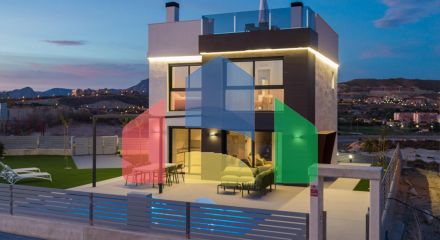 Development of independent new construction villas, with private pool and modern finishes.