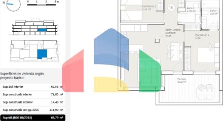 Апартаменты с 2 спальнями в хорошо спроектированном комплексе в Ринкон-де-ла-Виктория