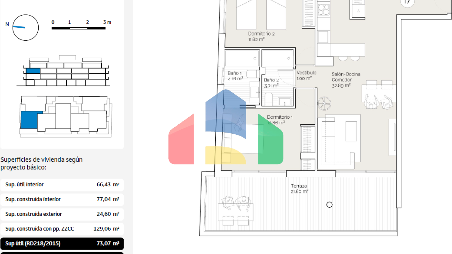 Апартаменты с 2 спальнями в хорошо спроектированном комплексе в Ринкон-де-ла-Виктория