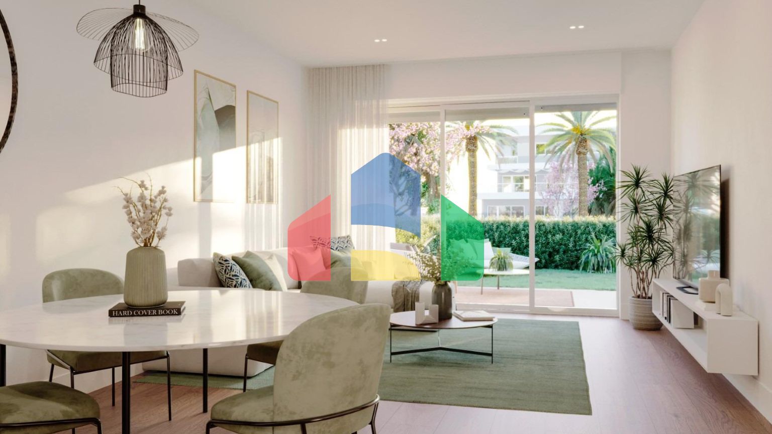 Новые апартаменты с гаражом и кладовой в Аленда Гольф