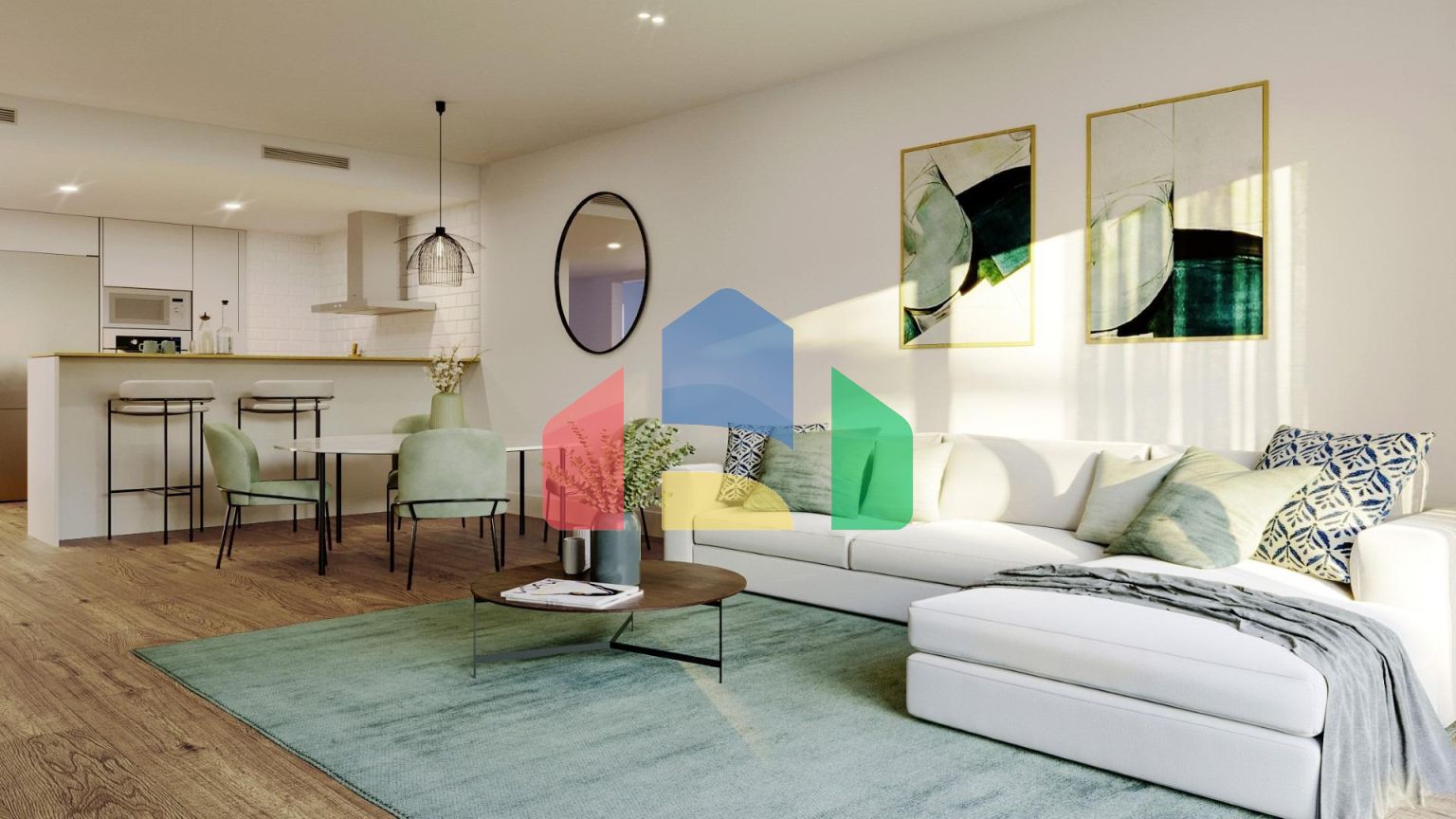 Новые апартаменты с гаражом и кладовой в Аленда Гольф