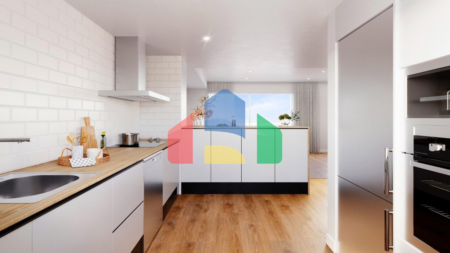 Новые апартаменты с гаражом и кладовой в Аленда Гольф