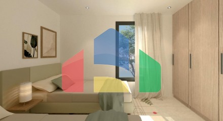 Недавно построенные двухквартирные дома, готовые к заселению