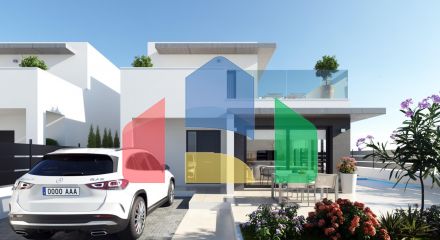 Новые виллы в Дайа-Нуэва — 3 спальни, бассейн, солярий и сад