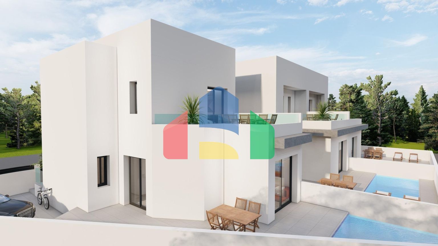 Новые виллы с частным бассейном в Дайя-Нуэва, Коста-Бланка