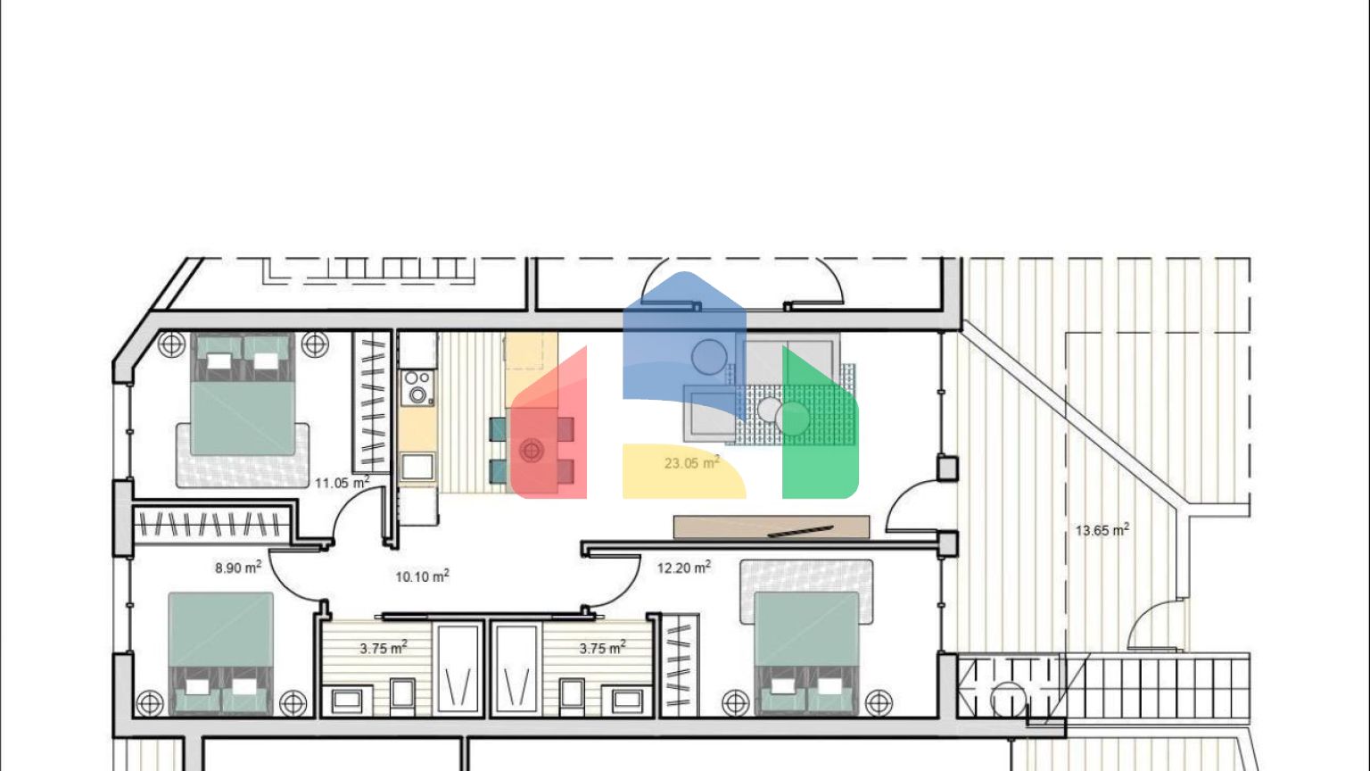 Комплекс из 11 бунгал в Рольдан  (Мурсия)