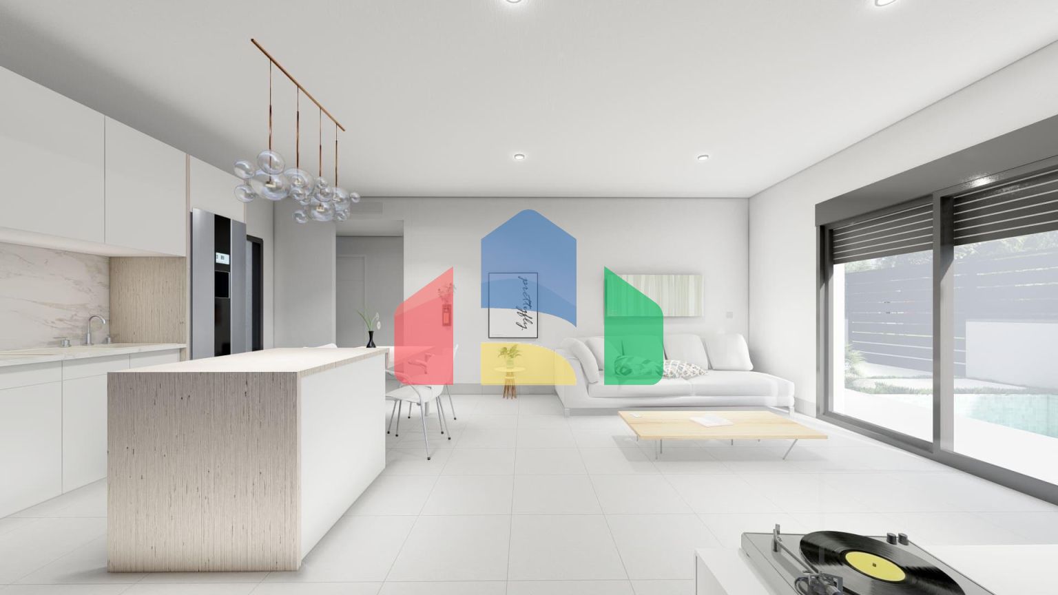 Комплекс состоящий из одно- или двухуровневых 16 вилл в Рольдан (Мурсия)