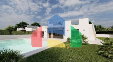 Complex of 2 single-level villas in Roldan (Murcia)
