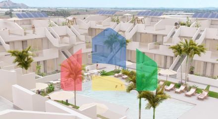 Complex of 11 bungalows in Roldan (Murcia)