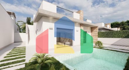 Complex consisting of 16 single or duplex villas in Roldan (Murcia)