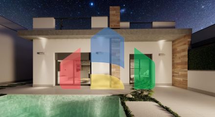 Complex consisting of 16 single or duplex villas in Roldan (Murcia)