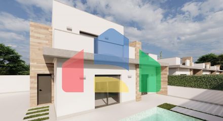 Complex consisting of 16 single or duplex villas in Roldan (Murcia)
