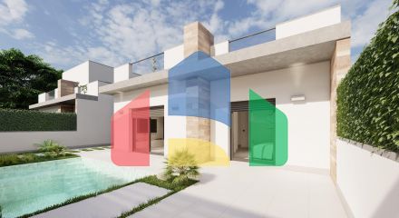 Complex consisting of 16 single or duplex villas in Roldan (Murcia)