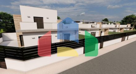Complex consisting of 16 single or duplex villas in Roldan (Murcia)