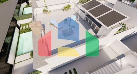 Complex consisting of 16 single or duplex villas in Roldan (Murcia)