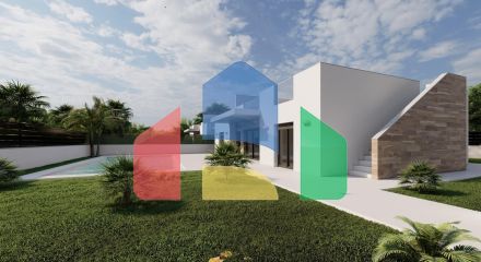Комплекс из 2 одноуровневых вилл в Рольдан (Мурсия)