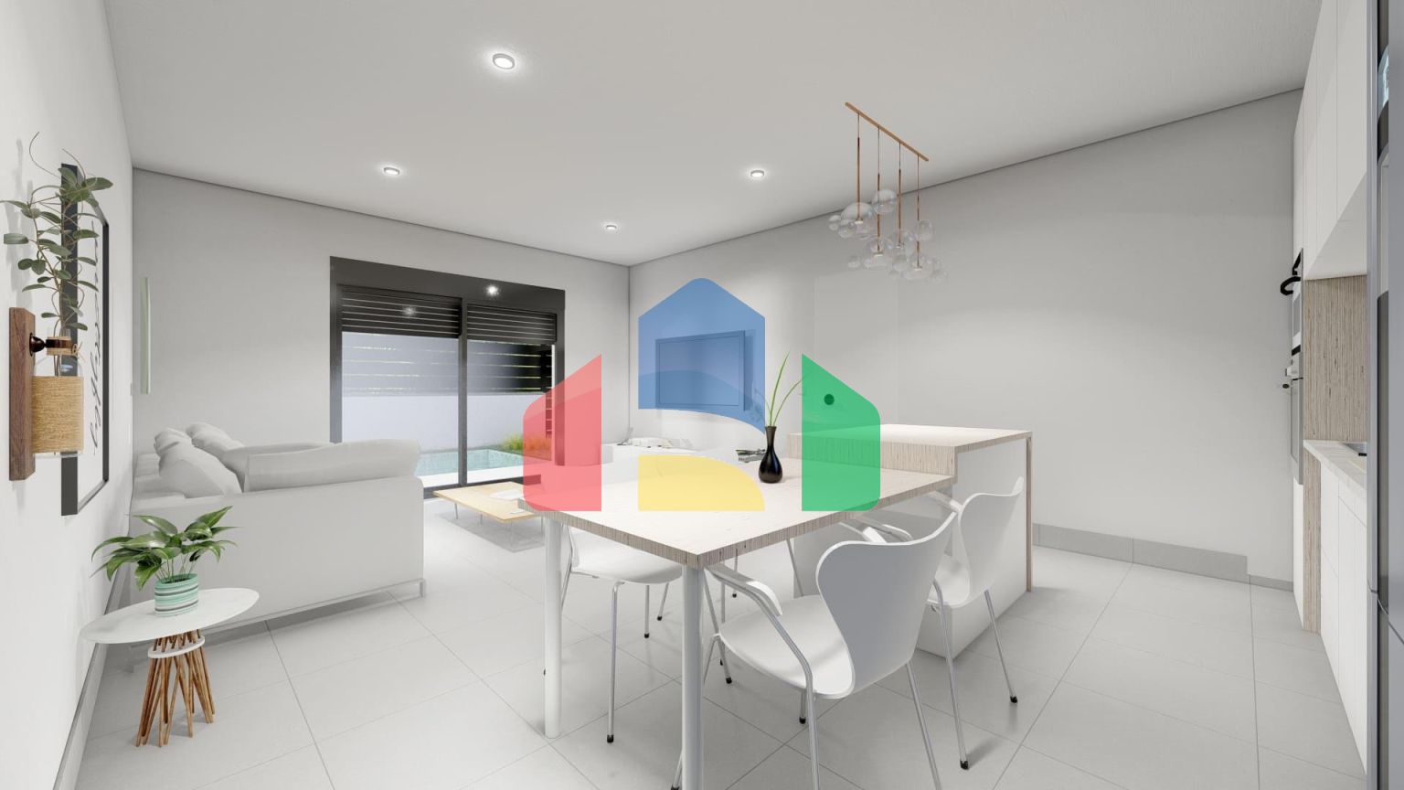 Комплекс из 2 одноуровневых вилл в Рольдан (Мурсия)