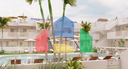 Complex of 11 bungalows in Roldan (Murcia)