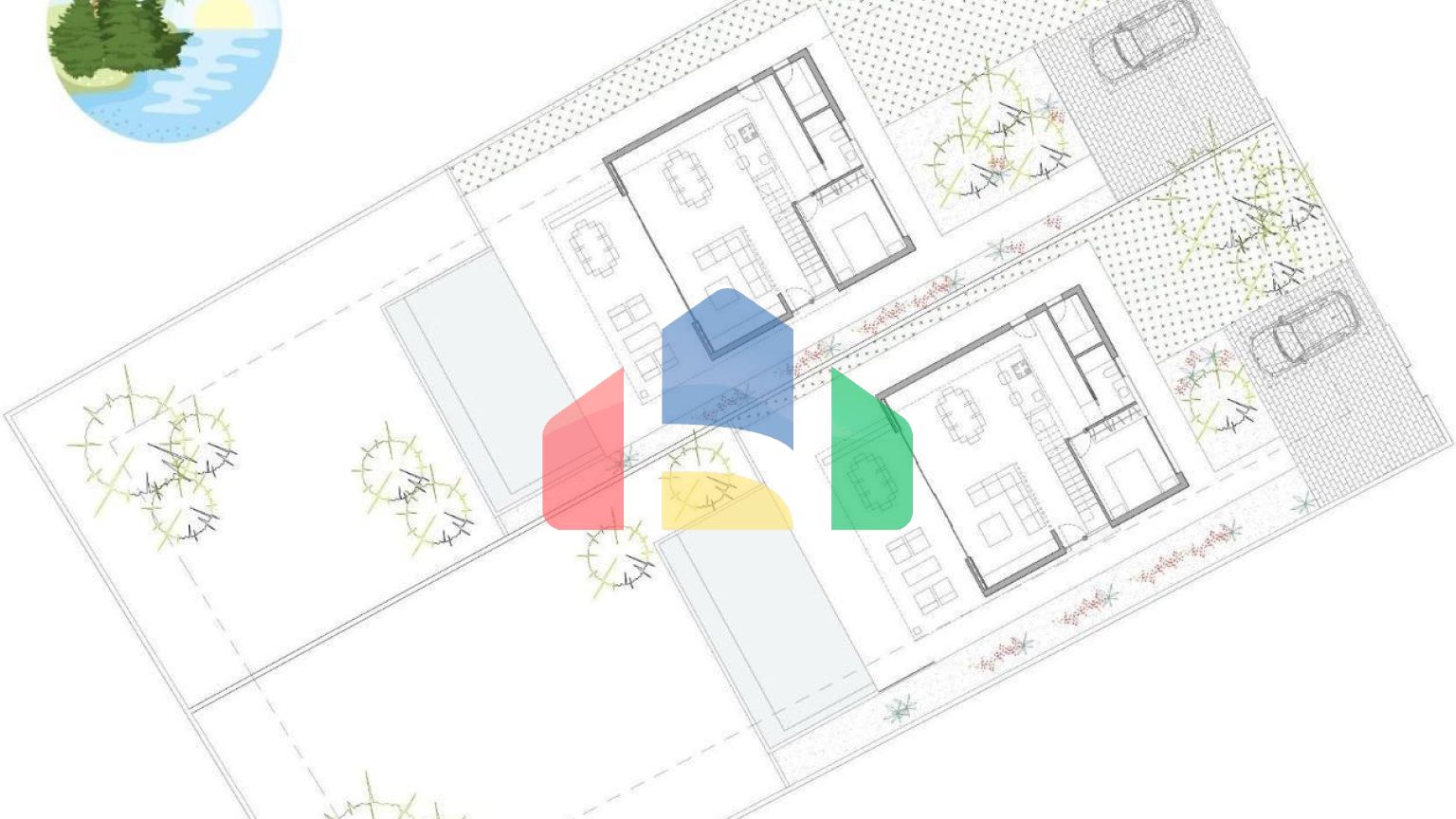 Комплекс из 2 двухуровневых вилл в Пинар де Камповерде