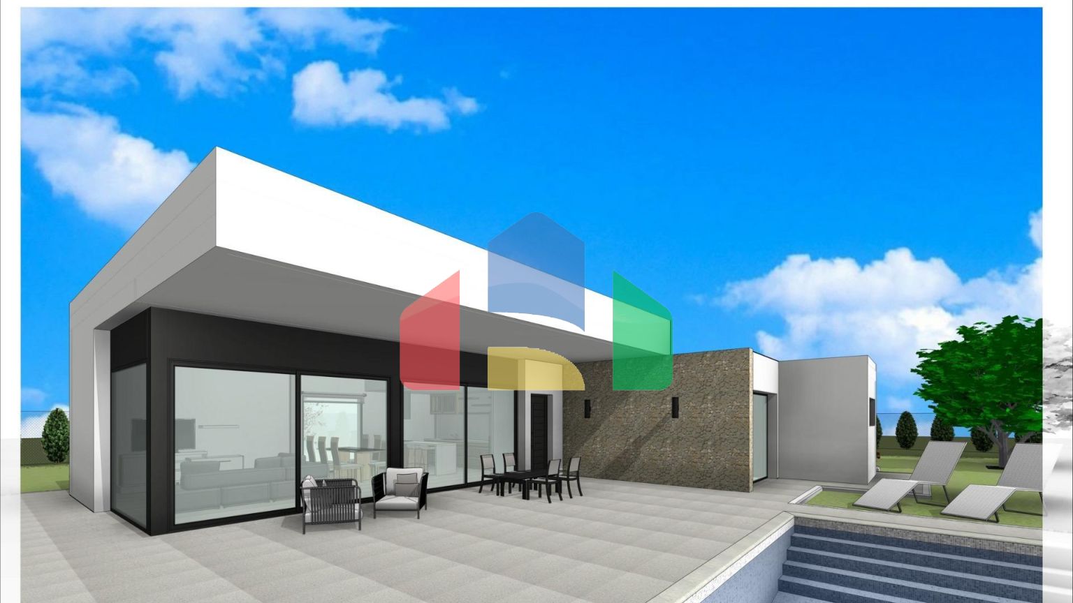 Новые виллы, расположенные в районе Аспе.