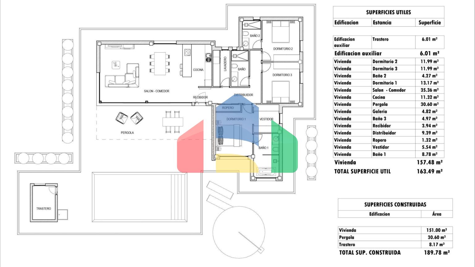 Новые виллы, расположенные в районе Аспе.