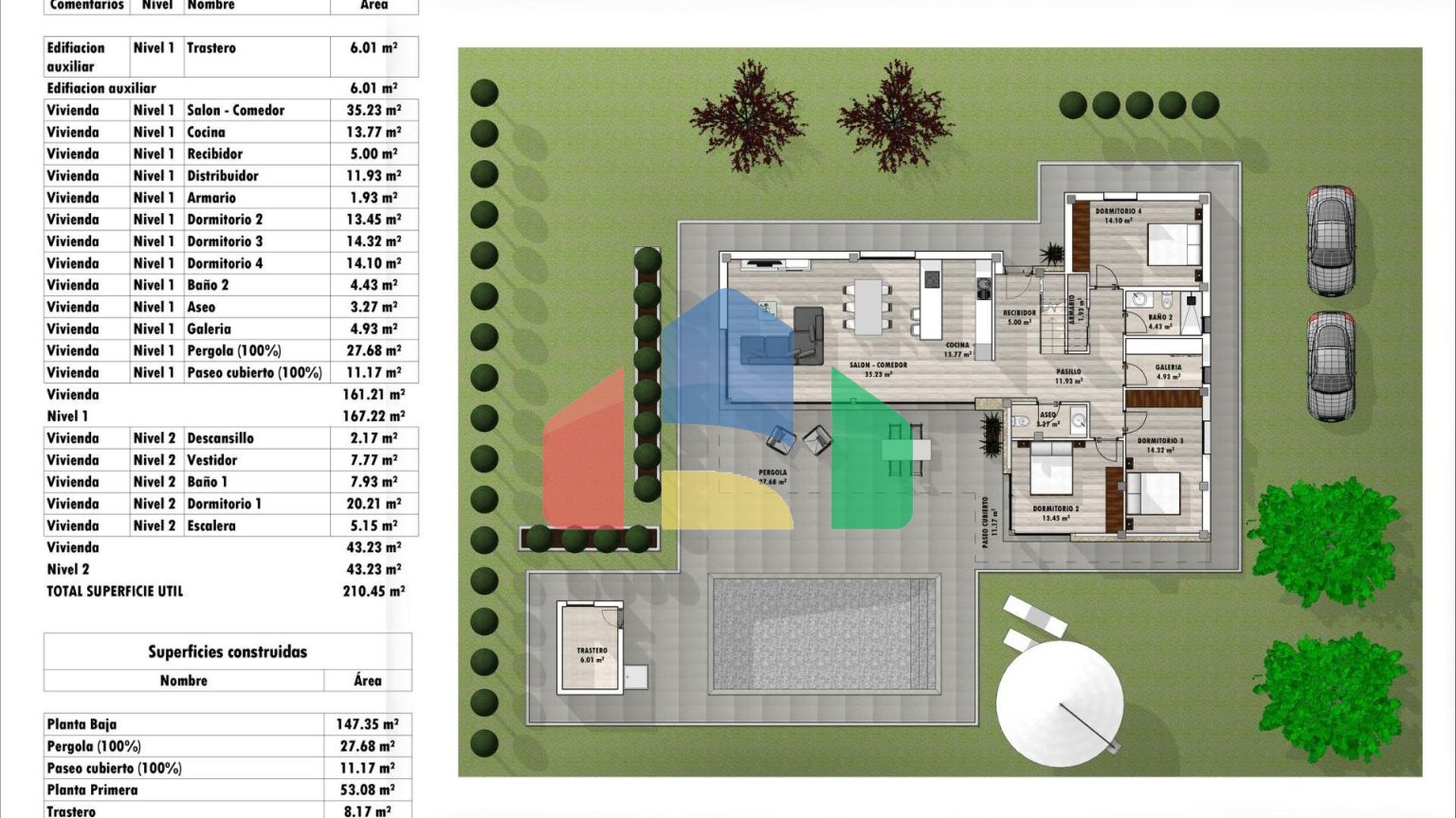 Новые виллы, расположенные в районе Аспе.