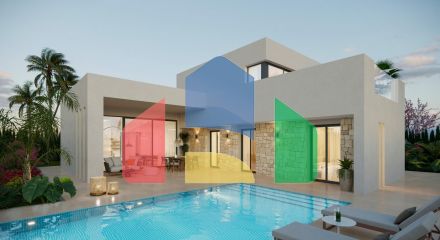 Newly built villas located in the municipality of Aspe.