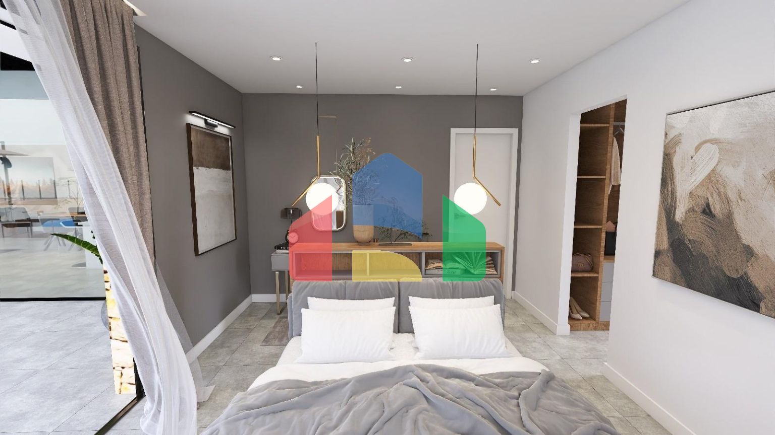 Новые виллы, расположенные в районе Аспе.