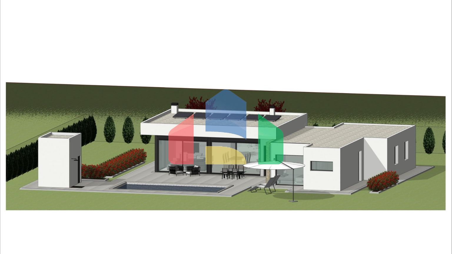 Новые виллы, расположенные в районе Аспе.