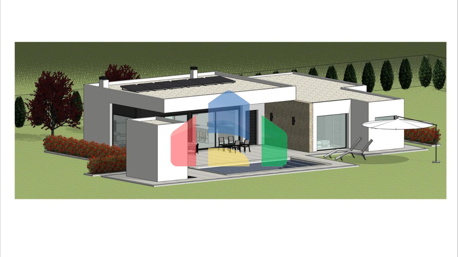 Новые виллы, расположенные в районе Аспе.