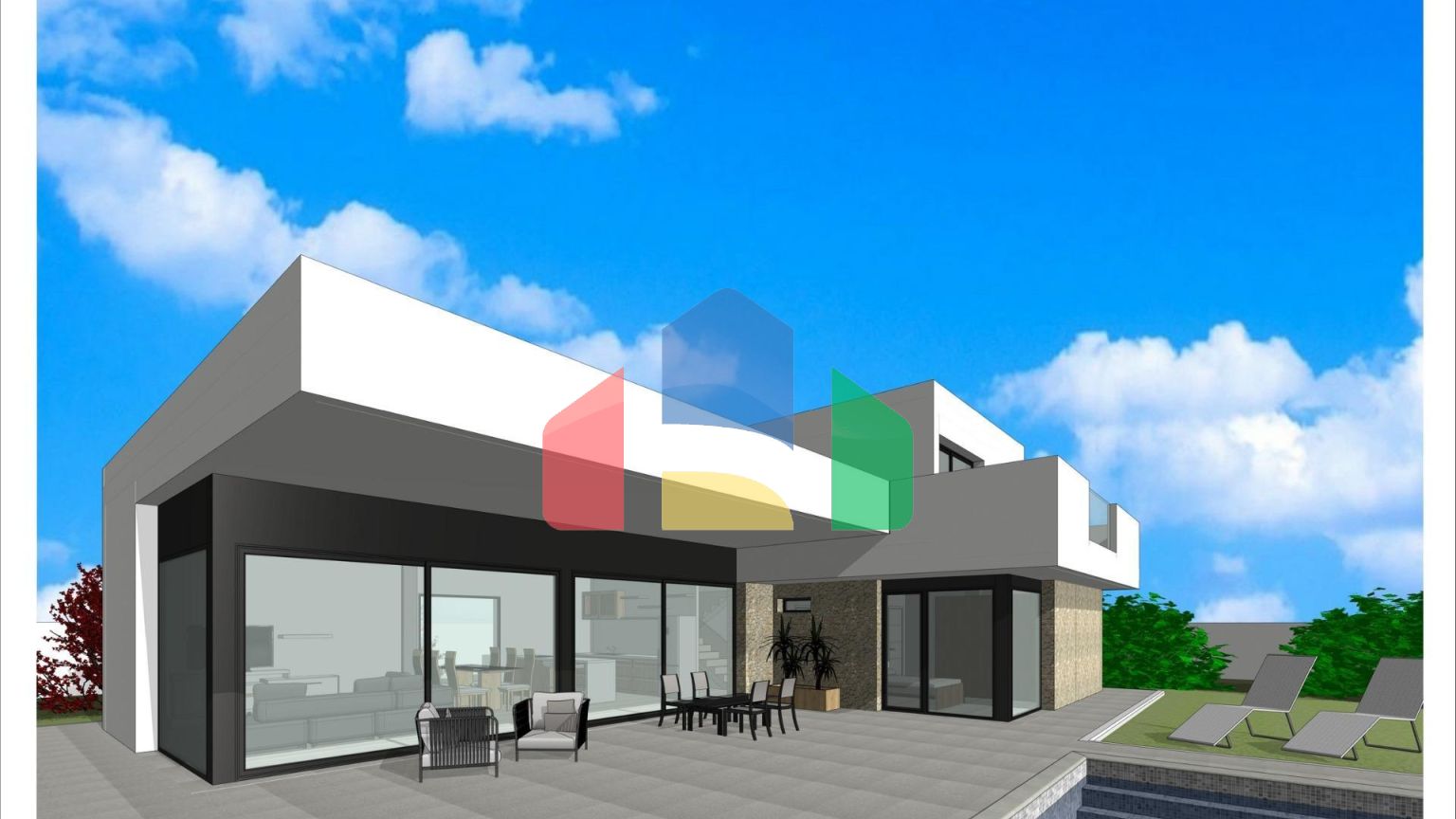 Новые виллы, расположенные в районе Аспе.