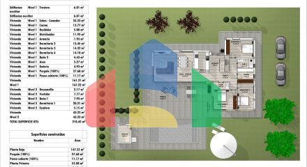 Новые виллы, расположенные в районе Аспе.