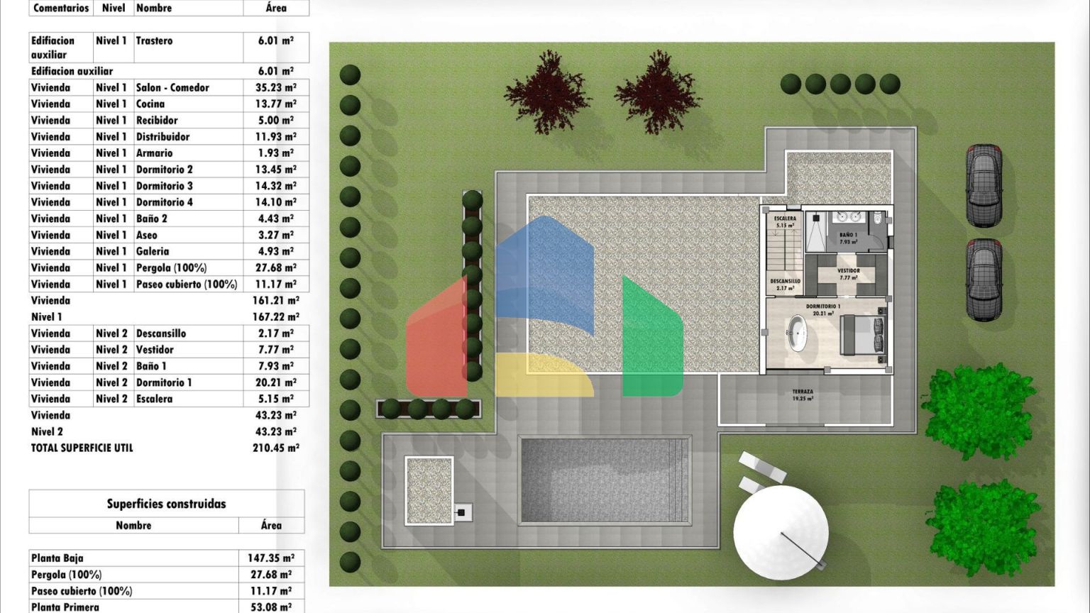 Новые виллы, расположенные в районе Аспе.