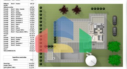 Новые виллы, расположенные в районе Аспе.