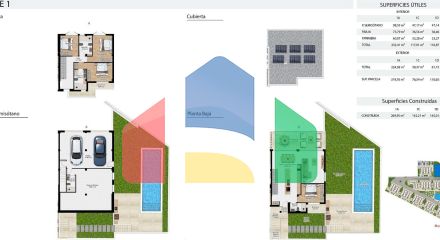 Новый двухквартирный дом в Рафоль-де-Альмуния: природа, комфорт и современный дизайн