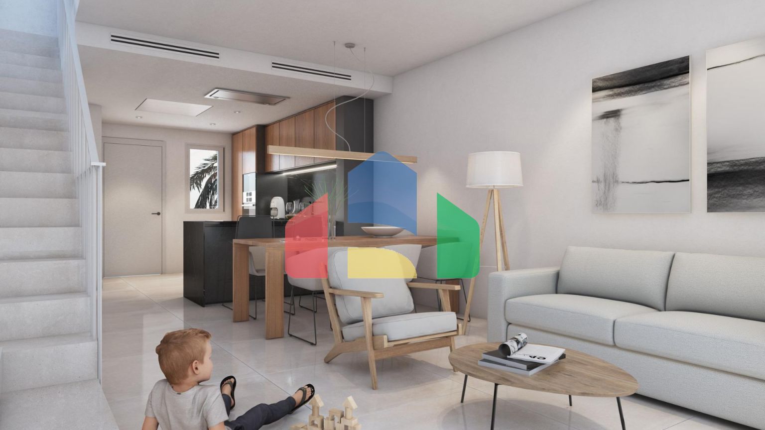 Новый двухквартирный дом в Рафоль-де-Альмуния: природа, комфорт и современный дизайн