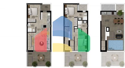 Modern Townhouses in Dolores with comunal pool