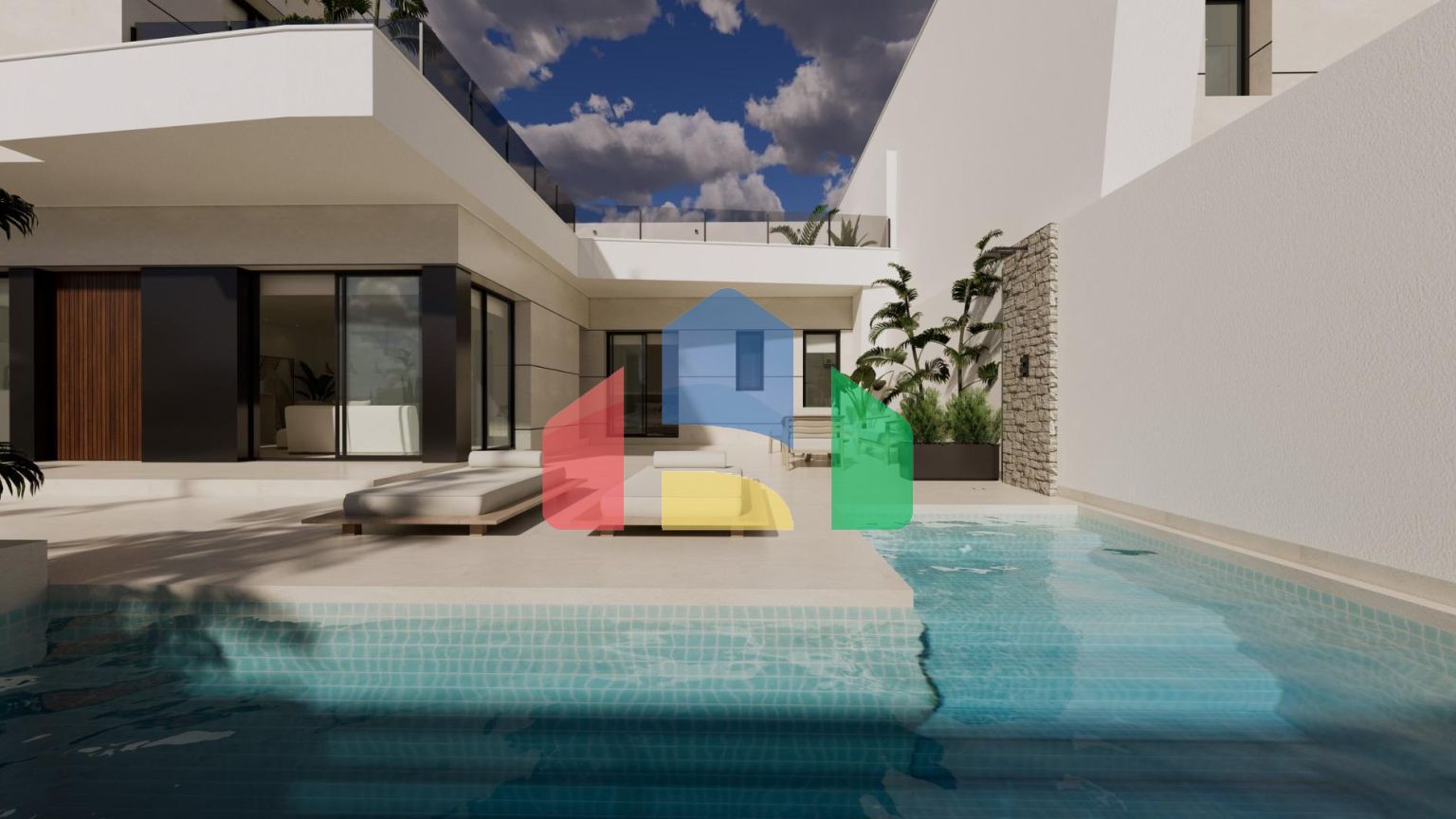 Современные виллы новой постройки в Долорес, Аликанте