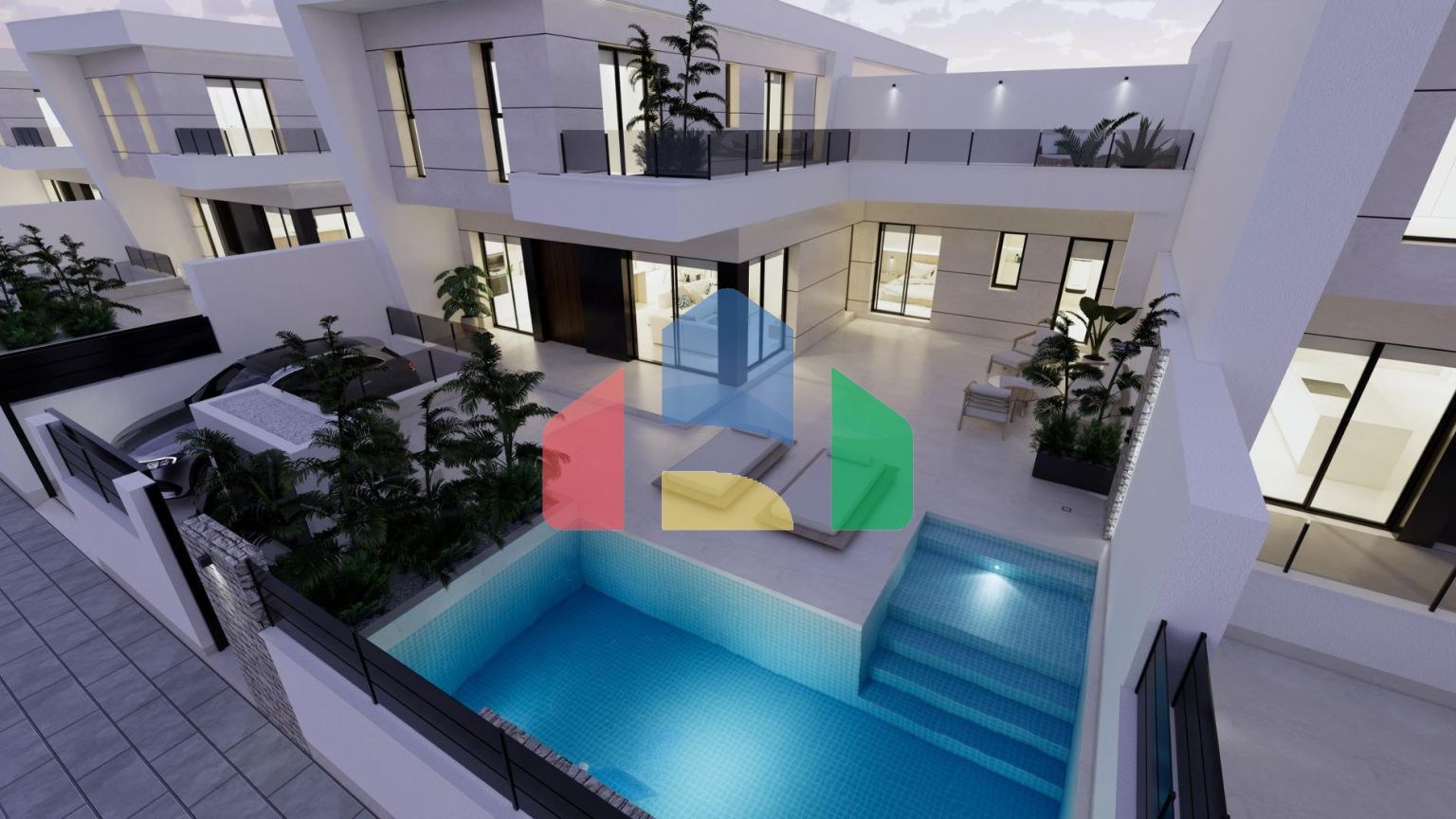 Современные виллы новой постройки в Долорес, Аликанте