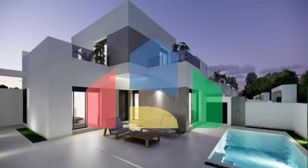 Новые виллы в Сан-Фульенсио с частным бассейном и современным дизайном