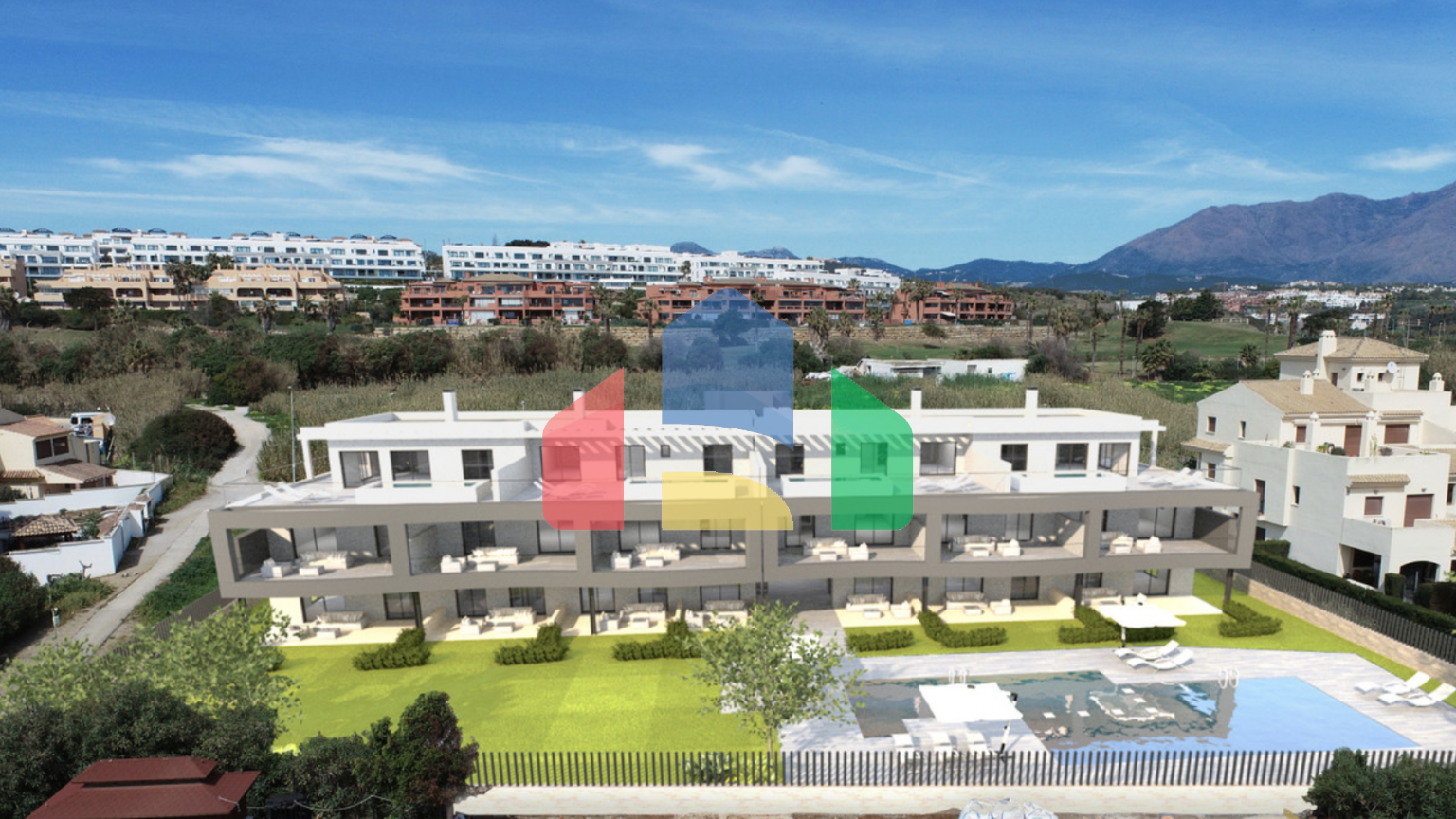 Совершенно новая квартира с двумя спальнями в Касаресе, Эстепоне