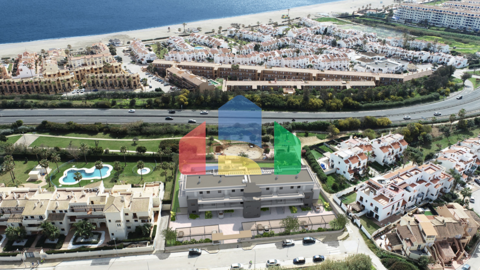 Совершенно новая квартира с двумя спальнями в Касаресе, Эстепоне