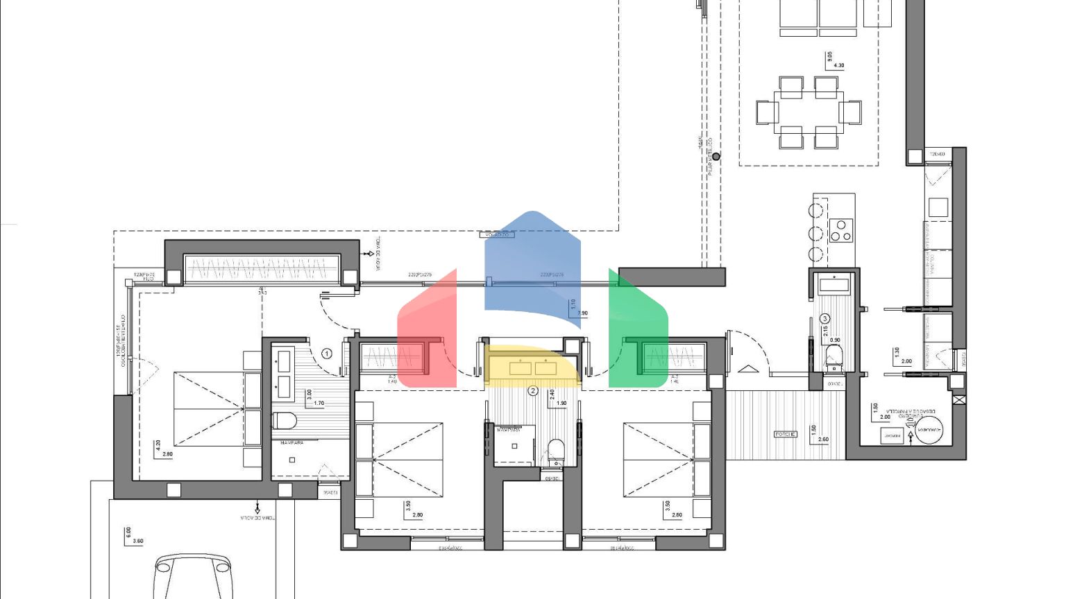 НОВАЯ ВИЛЛА С ВИДОМ НА МОРЕ В КУМБРЕ-ДЕЛЬ-СОЛЬ