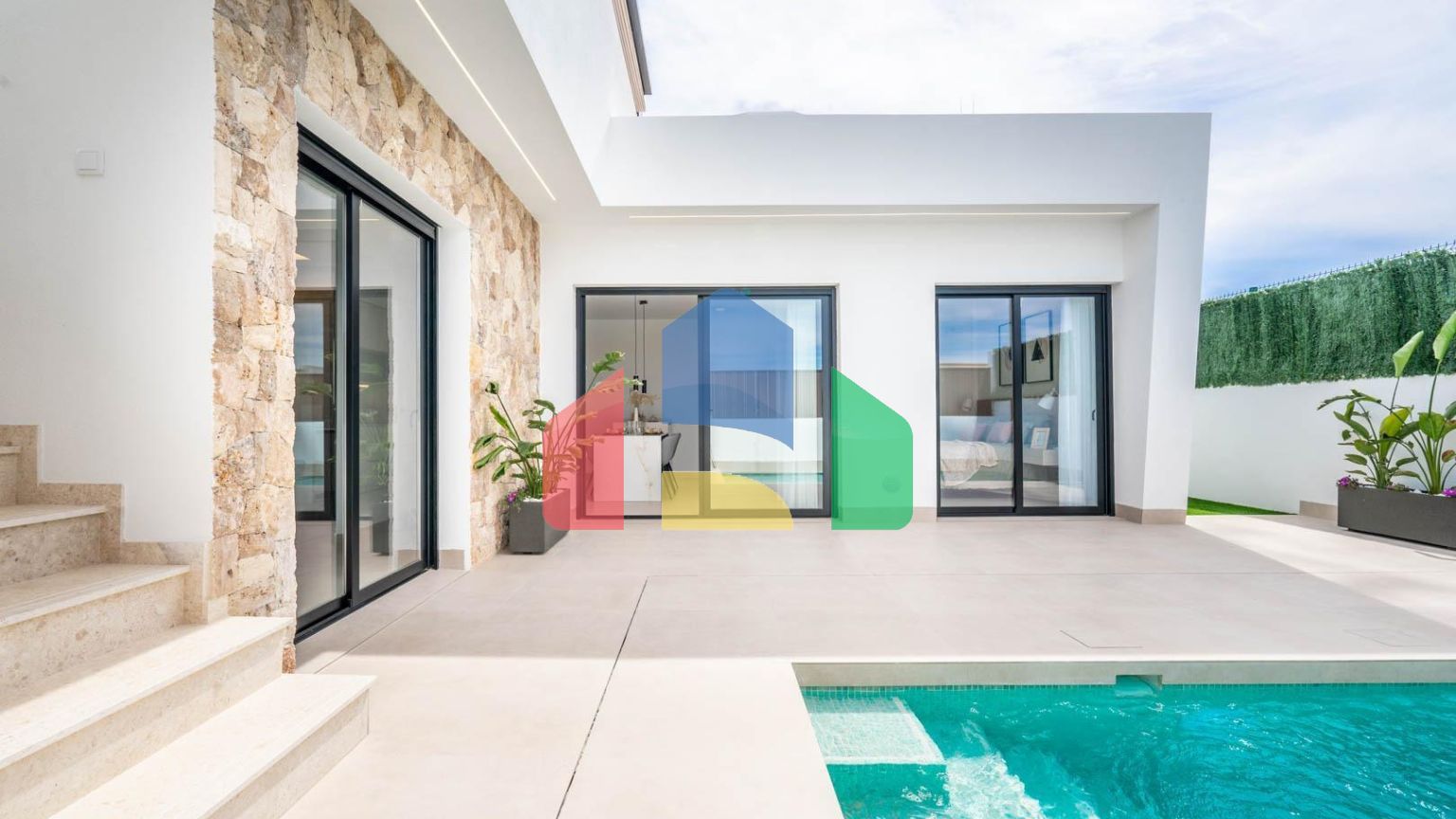 Новые независимые виллы с частным бассейном и солярием в Рольдане, Торре-Пачеко