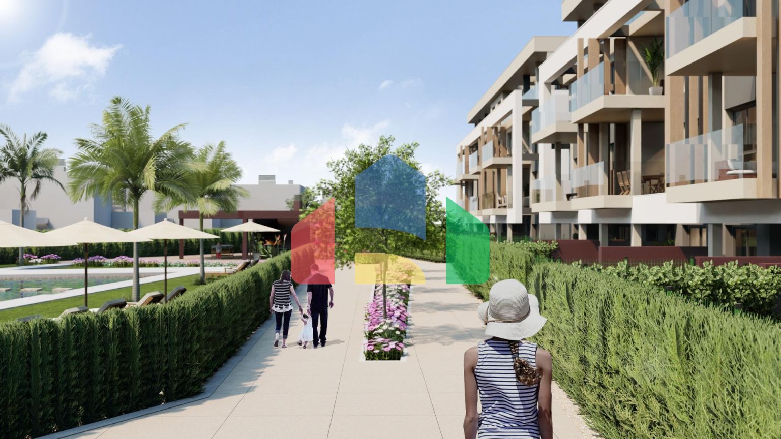 НОВЫЙ ЖИЛОЙ КОМПЛЕКС В ЧАСТНОМ ЗАКРЫТОМ КУРОРТЕ В ПРОВИНЦИИ МУРСИЯ