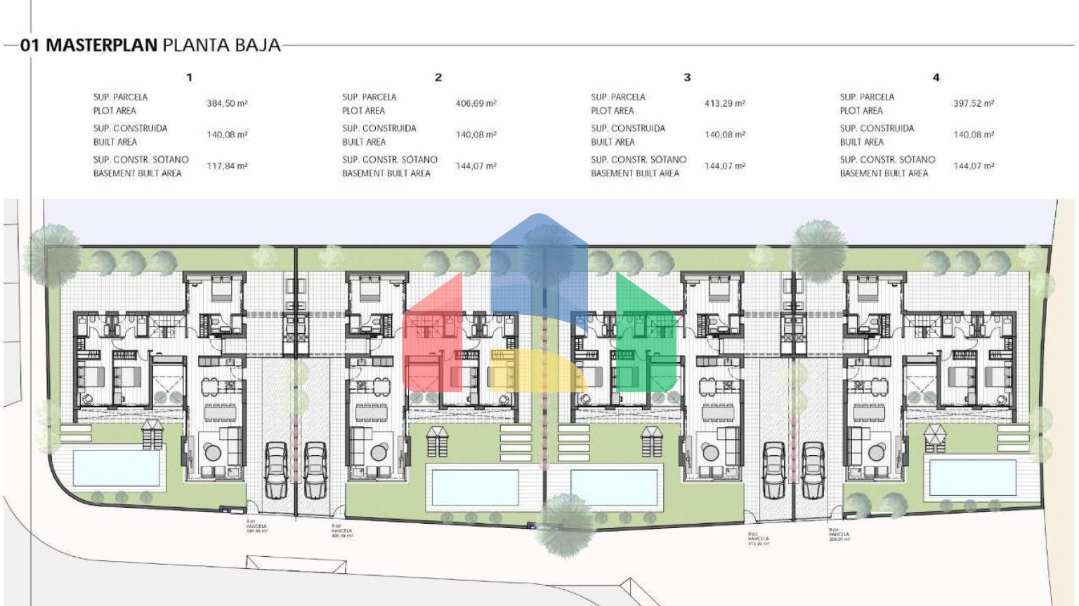 Комплекс из 4 вилл в Торре-Пачеко (Мурсия)