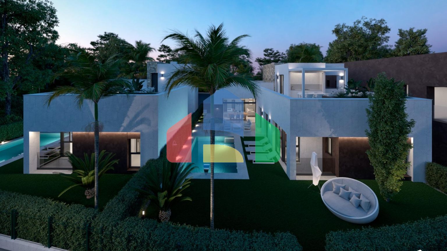 НОВЫЕ ВИЛЛЫ В ЧАСТНОМ ЗАКРЫТОМ КУРОРТЕ В ПРОВИНЦИИ МУРСИЯ