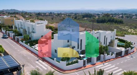 New independent, semi-detached and semi-detached homes in Busot, Alicante
