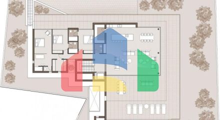 РОСКОШНАЯ ВИЛЛА НОВОЙ ПОСТРОЙКИ С ВИДОМ НА МОРЕ В МОРАЙРЕ